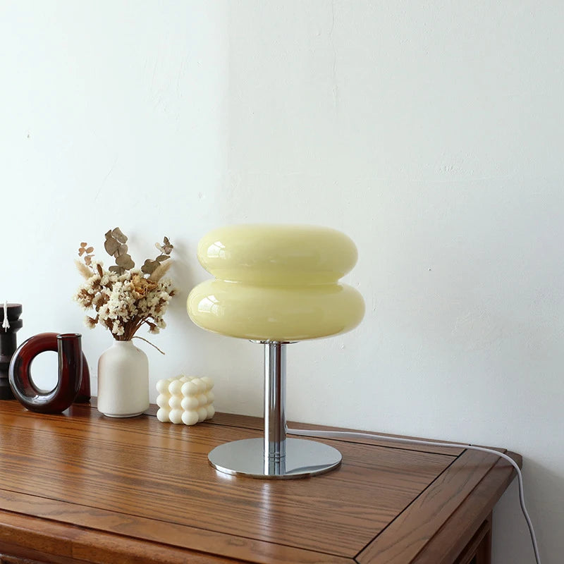 Macaron Glass Trichromatic Dimming Table Lamp