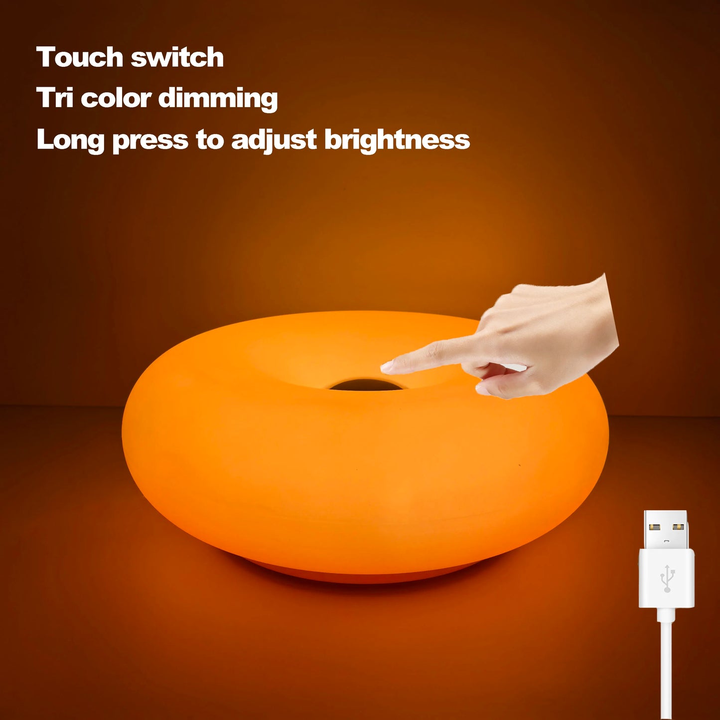 Bauhaus USB Donut Table Lamp Ambient Light