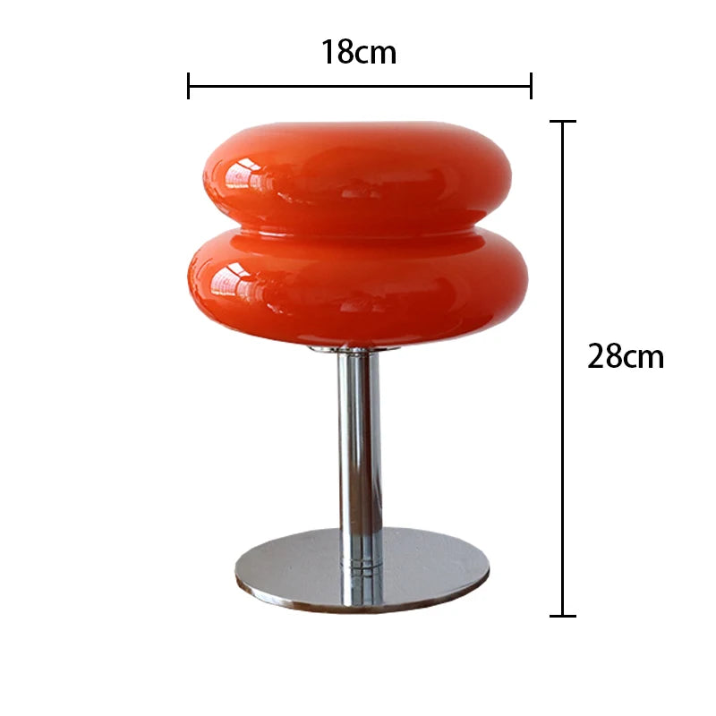 Macaron Glass Trichromatic Dimming Table Lamp