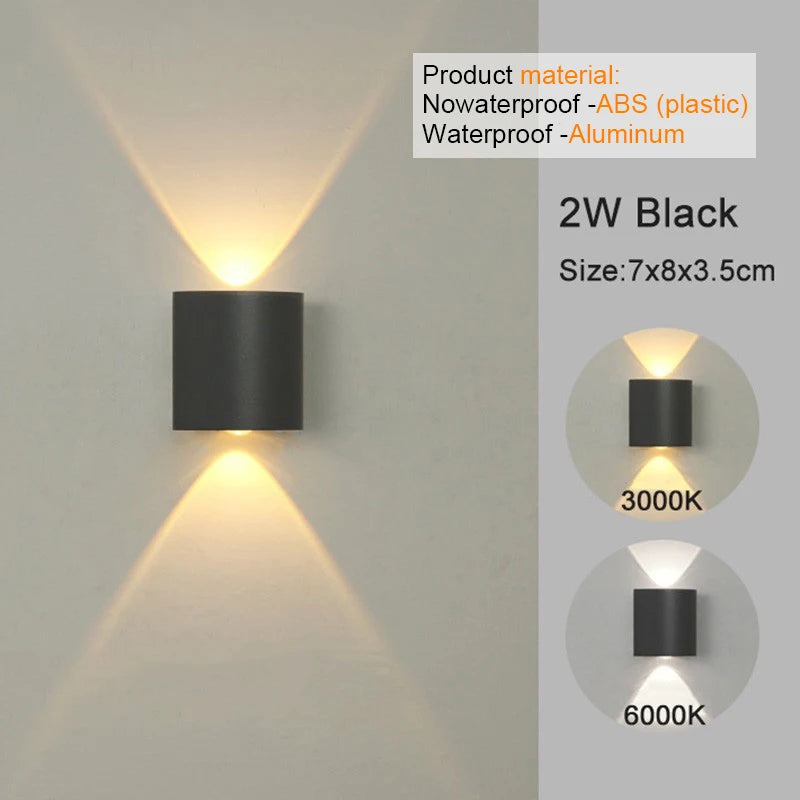 Modern LED White Up/Down Wall Sconces