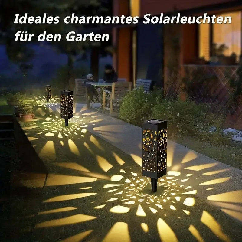 6PCS Solar LED Garden Stake Lights Waterproof
