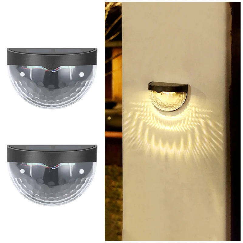 Solar Wall Lamp 6LED Outdoor Waterproof Warm White