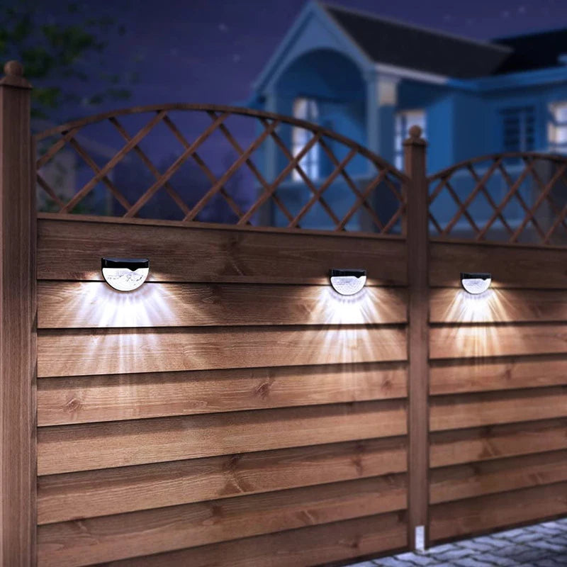Solar Wall Lamp 6LED Outdoor Waterproof Warm White