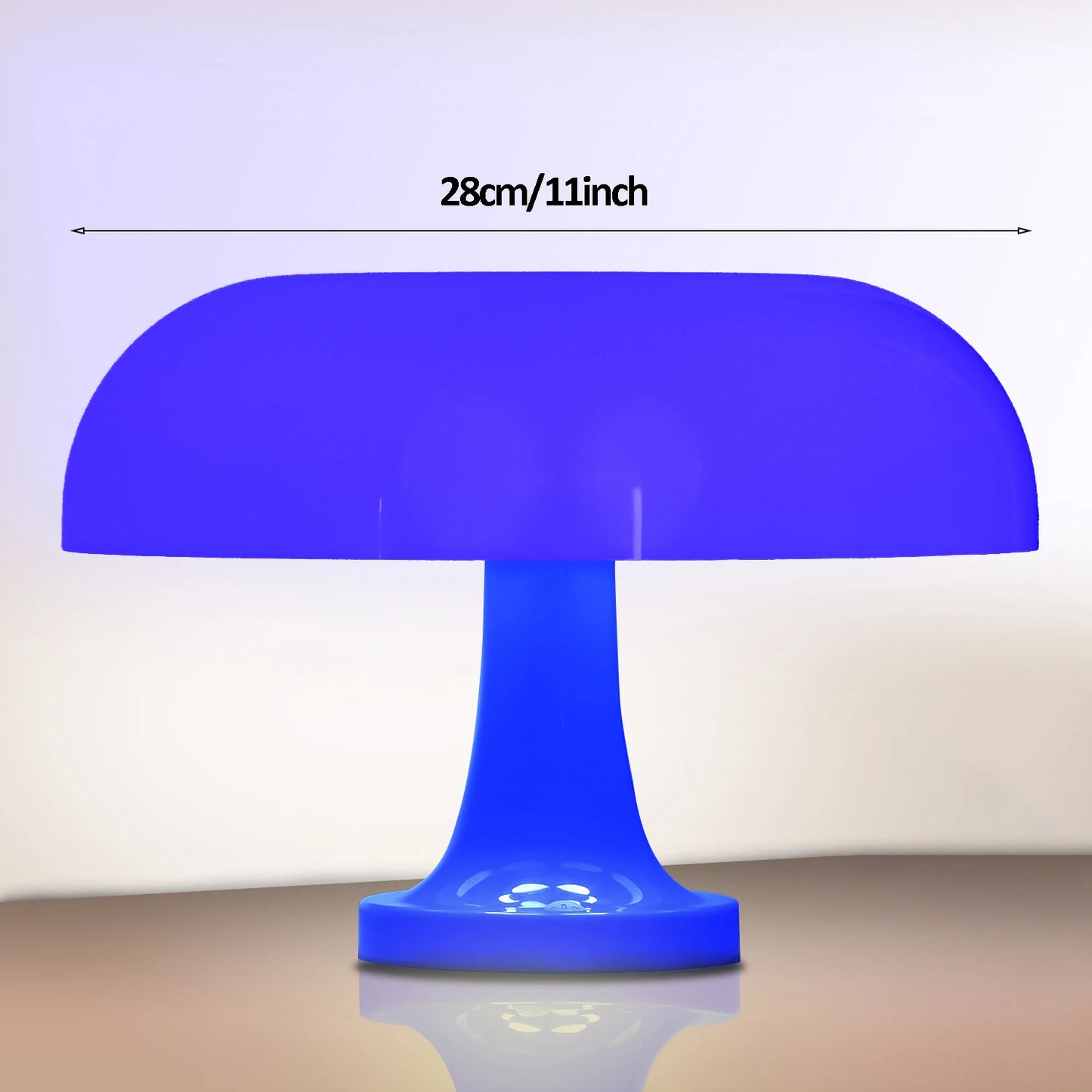 Classic Bauhaus Mushroom Table Lamp Orange