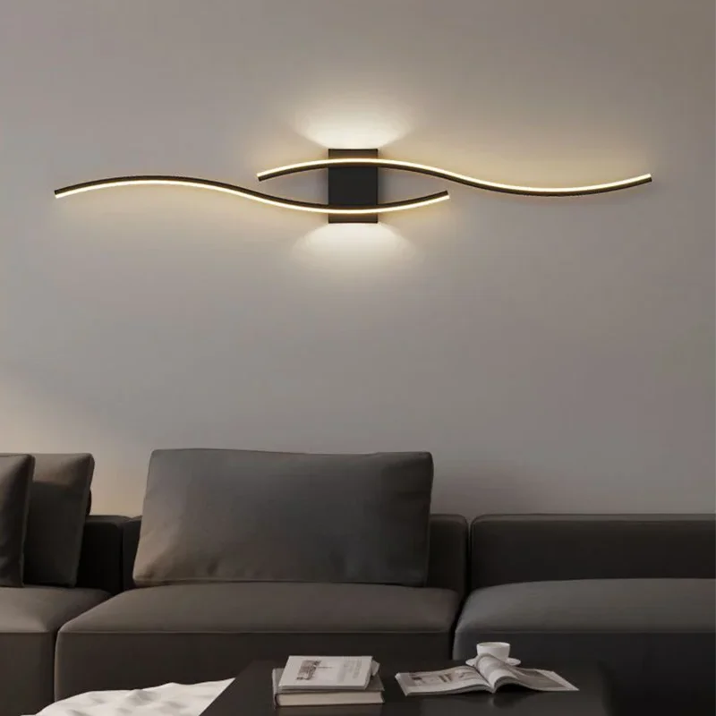 Modern Long Strip LED Wall Lamp