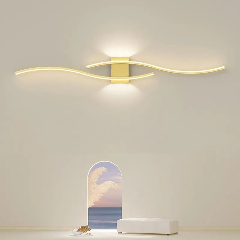 Modern Long Strip LED Wall Lamp