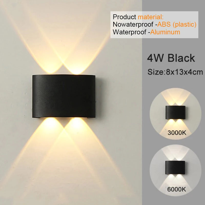 Modern LED White Up/Down Wall Sconces