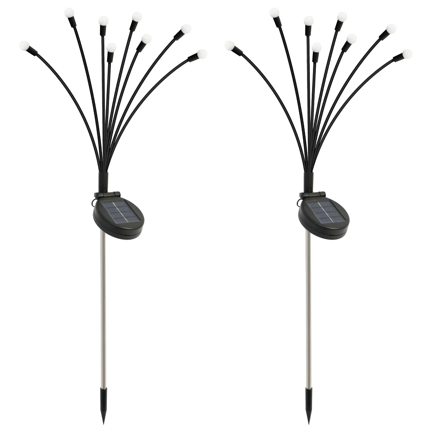 8-Head Solar Firefly LED Garden Lights Waterproof