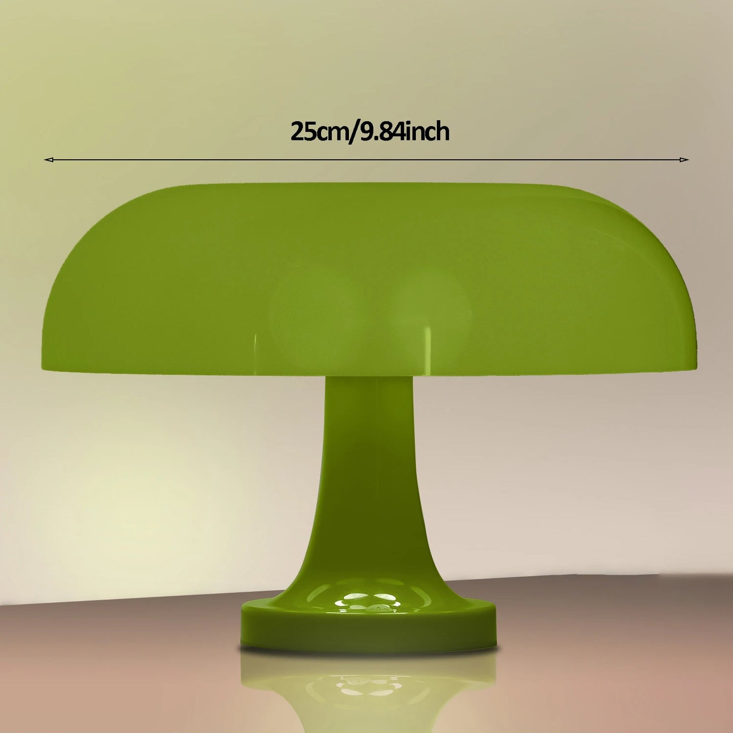 Classic Bauhaus Mushroom Table Lamp Orange