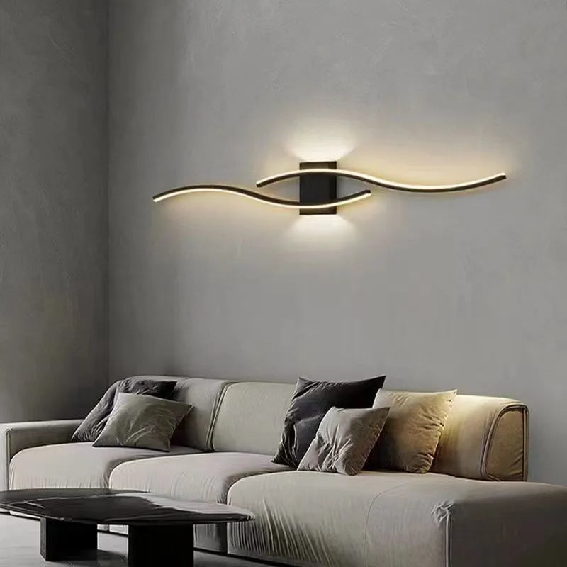 Modern Long Strip LED Wall Lamp