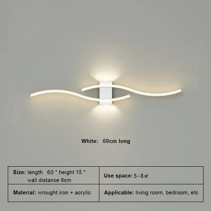 Modern Long Strip LED Wall Lamp
