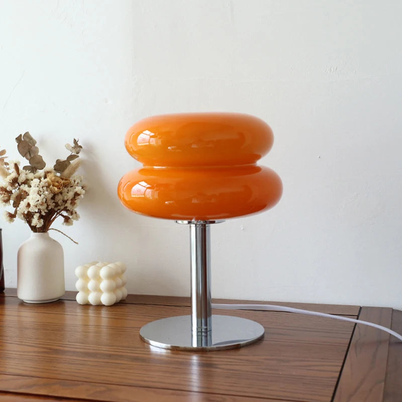 Macaron Glass Trichromatic Dimming Table Lamp