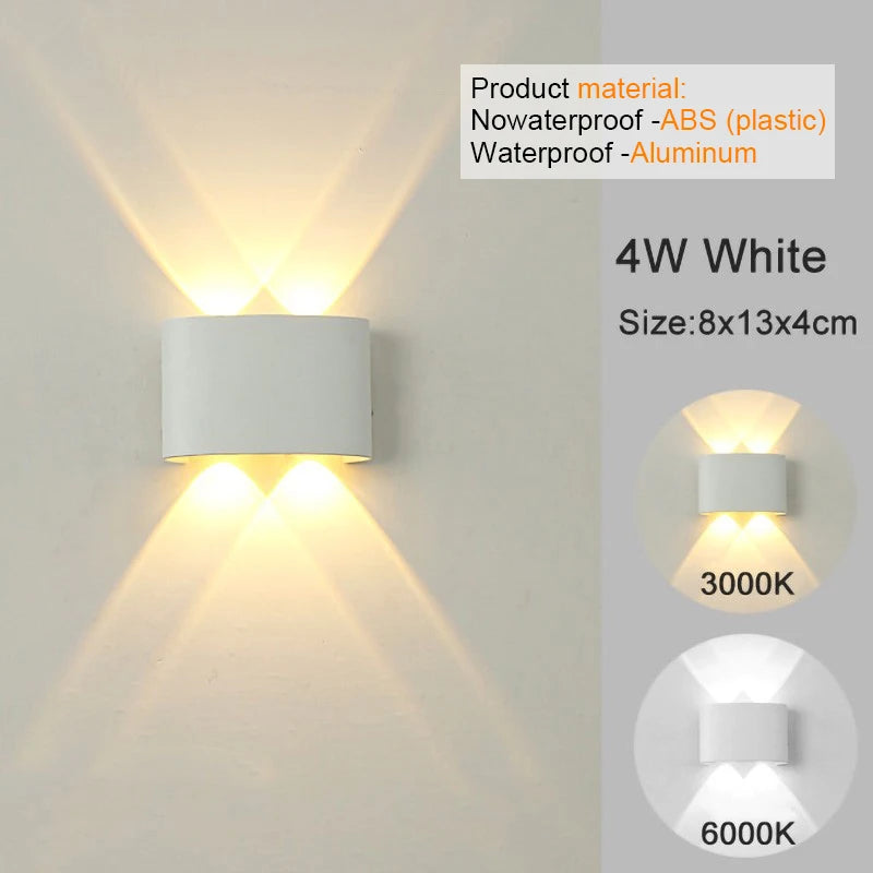 Modern LED White Up/Down Wall Sconces