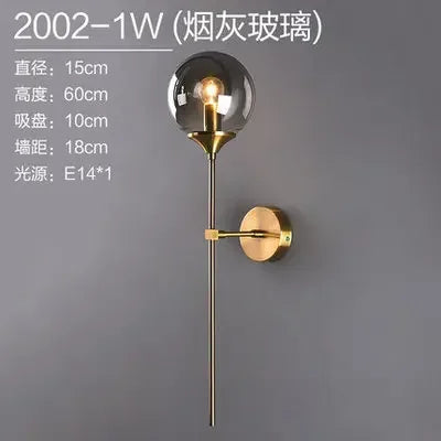 Nordic Modern LED Gold Wall Lamps