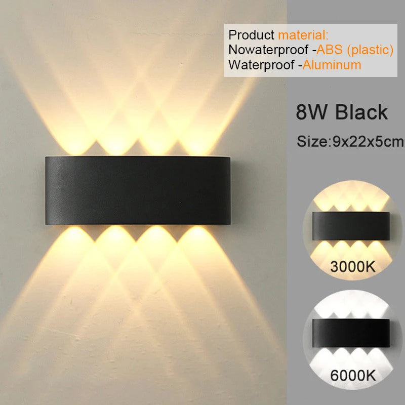 Modern LED White Up/Down Wall Sconces