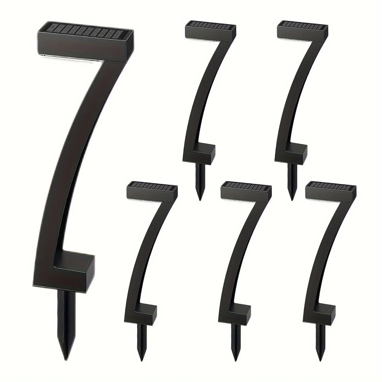 6Pack Bright Solar Pathway Lights Auto On/Off