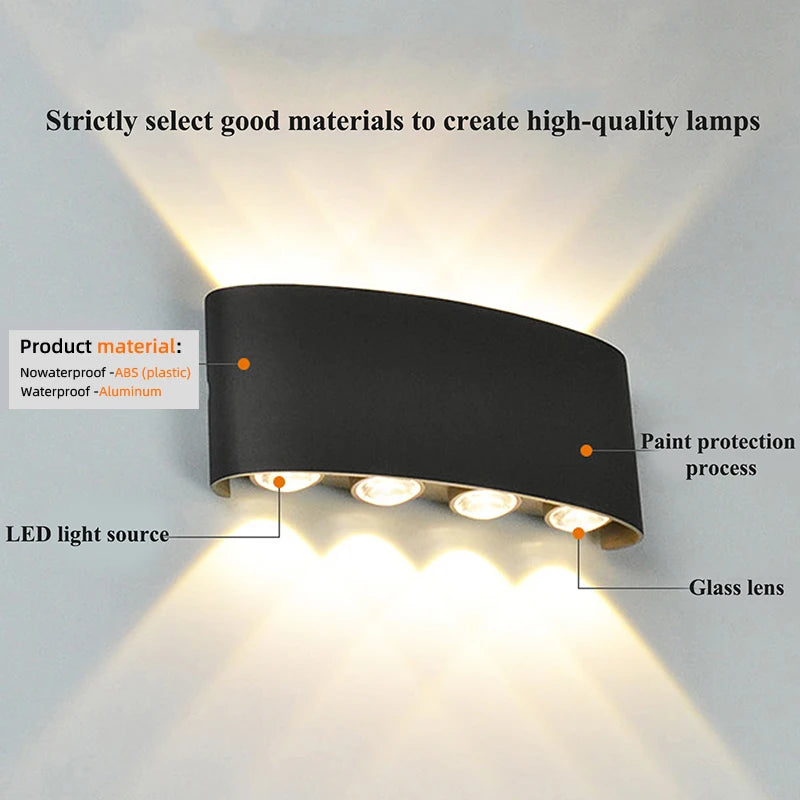 Modern LED White Up/Down Wall Sconces