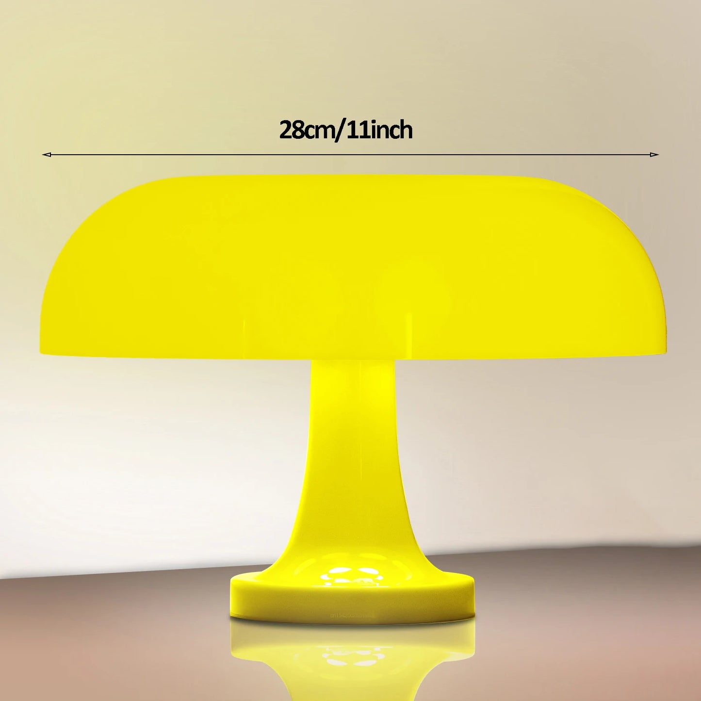 Classic Bauhaus Mushroom Table Lamp Orange