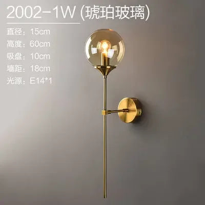 Nordic Modern LED Gold Wall Lamps
