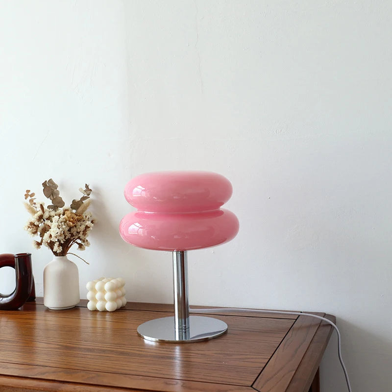 Macaron Glass Trichromatic Dimming Table Lamp