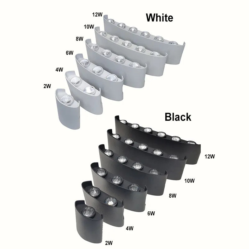Modern LED White Up/Down Wall Sconces