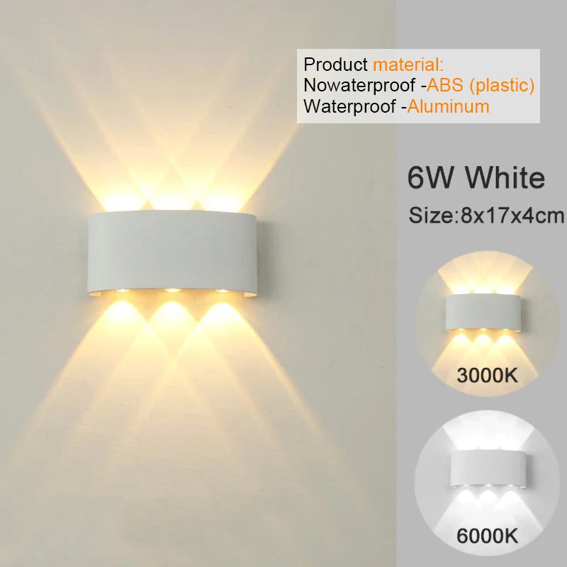 Modern LED White Up/Down Wall Sconces