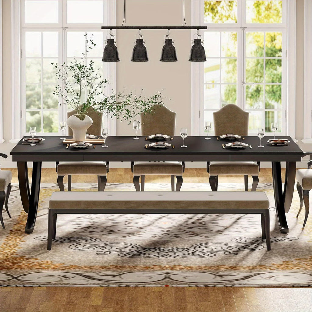 78" Farmhouse Dining Table for 6–8