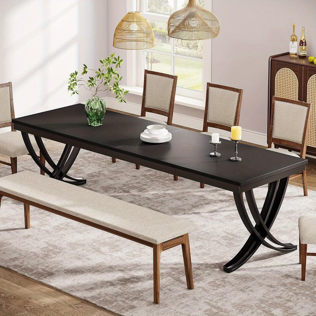 78" Farmhouse Dining Table for 6–8