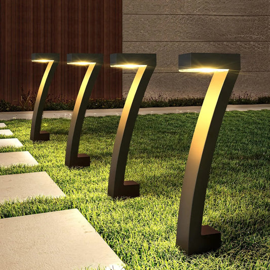6Pack Bright Solar Pathway Lights Auto On/Off
