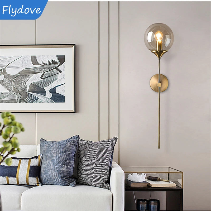 Nordic Modern LED Gold Wall Lamps