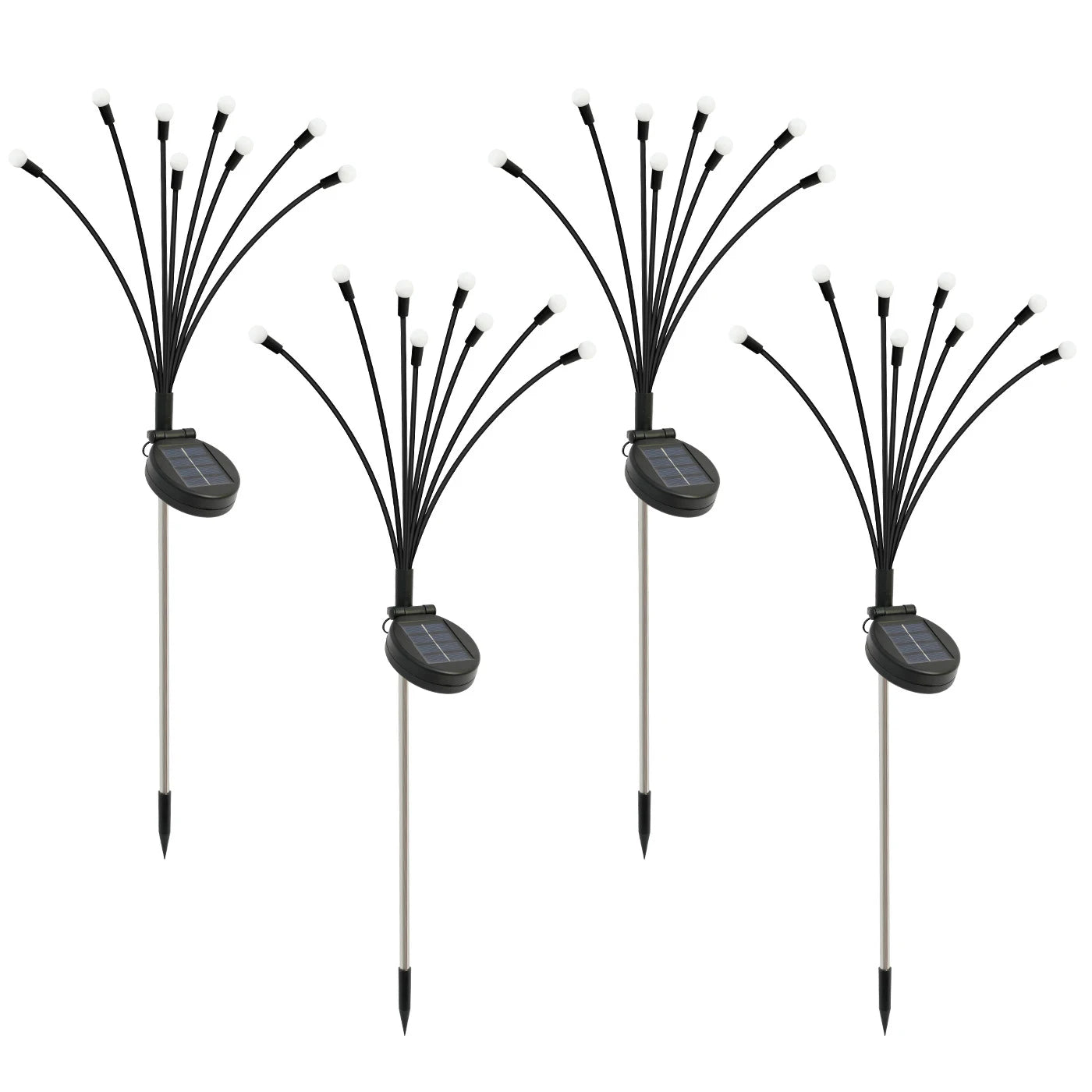 8-Head Solar Firefly LED Garden Lights Waterproof