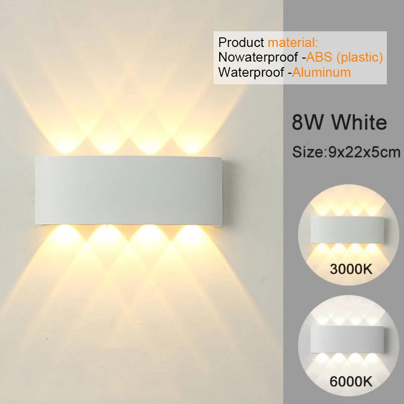 Modern LED White Up/Down Wall Sconces