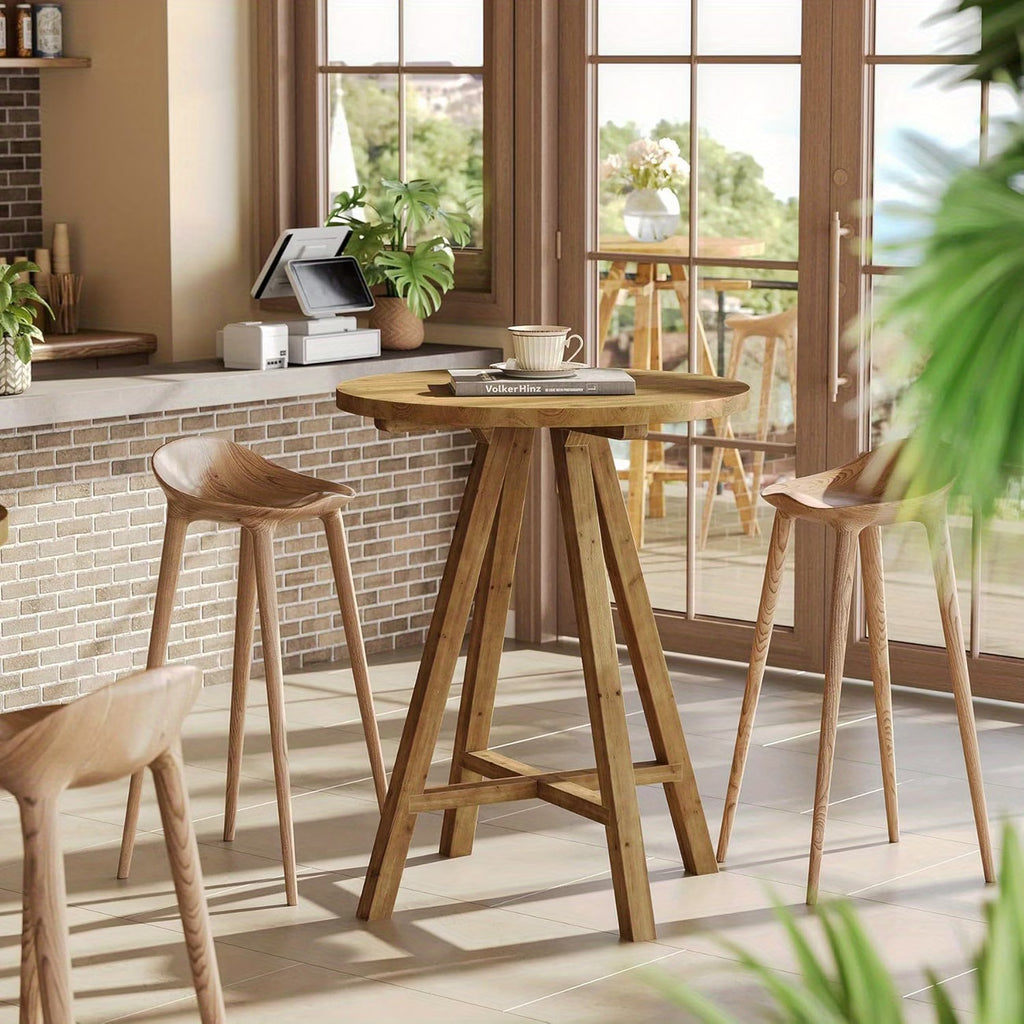 31.5" Round Counter Height Dining Table for 2