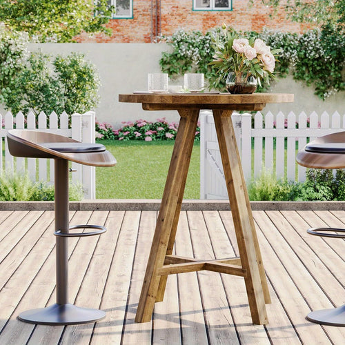 31.5" Round Counter Height Dining Table for 2